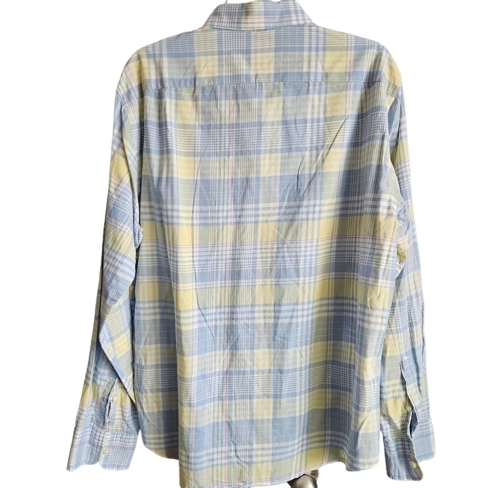 J. Crew Mens Long Sleeve Button‎ Down Sz Large